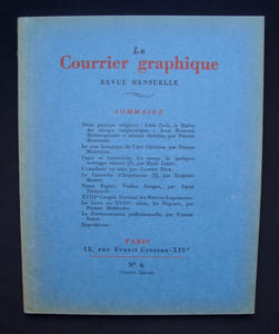 Le Courrier graphique - Numéro 6, mai 1937 (numéro spécial) -