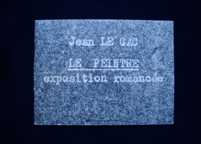 Le peintre : exposition romancée -