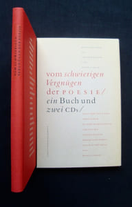 Vom schwierigen Vergnügen der Poesie - ein Buch und zwei CDs -