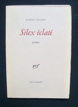 Silex éclaté - poèmes -. MALLET (Robert) -