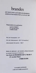 Brandes N°1 - Avril 1975 -