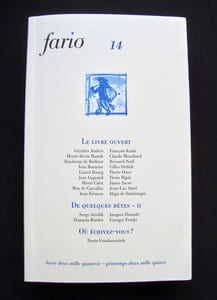 Fario - revue de littérature et d'art - n°14 : hiver 2014 - printemps 2015 -