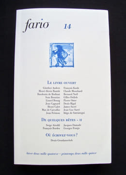 Fario - revue de littérature et d'art - n°14 : hiver 2014 - printemps 2015 -. CALET (Henri) - FREMON (Jean) - RIGAL (Denis) - NOEL (Bernard) - ...