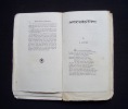 Oeuvres de Lamartine - poésies - Premières méditations poétiques - La mort de Socrate -. LAMARTINE (Alphonse de) -