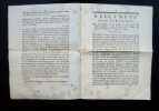 Lettre du Roi pour la convocation des Etats généraux, à Versailles, le 27 avril 1789, suivie du Règlement pour l’exécution de ses Lettres de ...