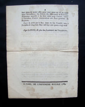 Lettre du Roi pour la convocation des Etats généraux, à Versailles, le 27 avril 1789, suivie du Règlement pour l’exécution de ses Lettres de ...