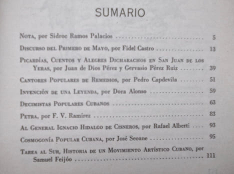 Islas - Noviembre-diciembre 1966 - . ALBERTI (Rafael) - FEIJOO (Samuel) - ALONSO (Dora) - CASTRO (Fidel) -