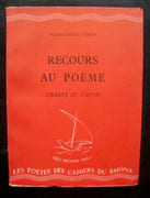 Recours au poème - Chants du captif - par SIMON (Pierre-Henri) -