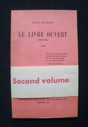 Le Livre ouvert (1939-1941) - Tome deuxième - par ELUARD (Paul) -  - Image 1