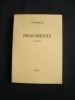 Fragments (1936-1950) -. NOVERRAZ (Henri) -