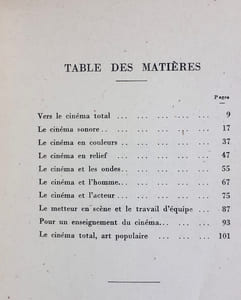 Cinéma total - essai sur les formes futures du cinéma -