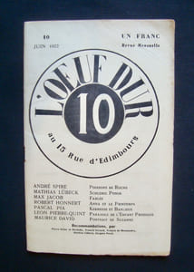 L'Oeuf dur - n°10 / juin 1922 -