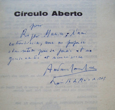 Circulo aberto -. RAMOS ROSA (Antonio) - (Roger Munier) -