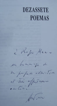 Dezassete poemas -. RAMOS ROSA (Antonio) - (Roger Munier) -