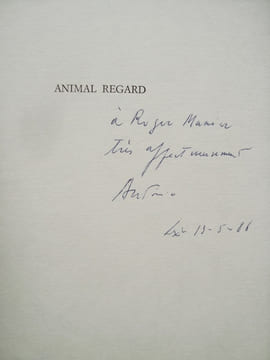 Animal regard - . RAMOS ROSA (Antonio) - (Roger Munier) -