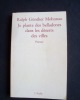 Je plante des belladones dans les déserts des villes - poèmes. MOHNNAU (Ralph Gunther) -