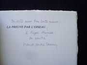 La preuve par l'oiseau -  par JAMME (Franck André) - (Roger Munier) - - Image 1