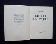 Le lit la table - par ELUARD (Paul) - - Image 2