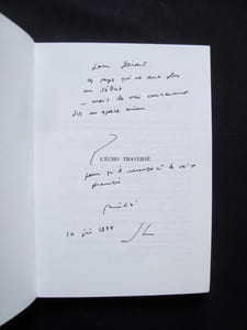 L'Echo traversé - poèmes -