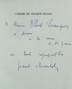 L'herbe de chaque escale -. CHAULOT (Paul) -