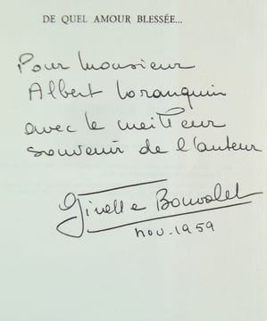 De quel amour blessée.... BONVALET (Ginette) -