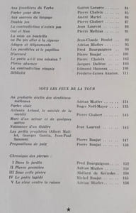 De la contradiction au sommet ou pour en finir avec Artaud - La Tour de feu, n°69, avril 1961.