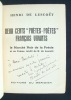 Deux cents "poètes-poètes" français vivants - Le marché noir de la poésie -. LESCOET (Henri de) -