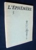 L'Ephémère N° 3 - . BONNEFOY (Yves) - RACINE (Charles) - BATAILLE (Georges) - PICON (Gaëtan) - HOPKINS (G.M.) - FRENAUD (André) - VEINSTEIN (Alain) - ...