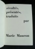 Dictons d'Oc et proverbes de Provence, récoltés, présentés et traduits par Marie Mauron. Avec 12 photographies du pays par Jean Mascaux. . MAURON ...