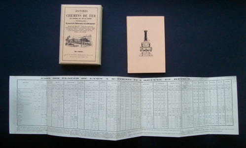 Notices sur les chemins de fer du Rhône et de la Loire et itinéraire de Lyon à Saint-Etienne et à Roanne.