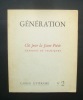 Revue Génération - cahier littéraire n°2 - Clés pour la Jeune Poésie - Théories et pratiques -. DUAULT - PRIGENT - LIMOUSIN - JASSAUD - FLEURY - ...