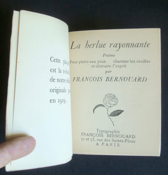 La Berlue rayonnante - . BERNOUARD (François) - (MODIGLIANI) -