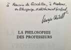 La Philosophie des professeurs. . CHATELET (François) - (Maurice de GANDILLAC) -
