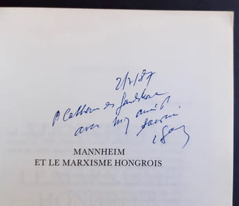 Mannheim et le marxisme hongrois.