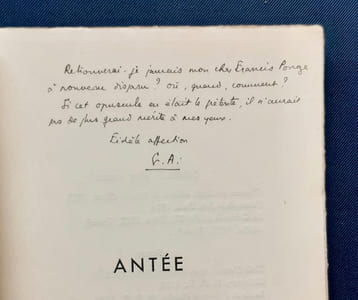 Antée, suivi de plusieurs autres poèmes.