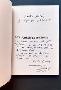 Anthologie provisoire.