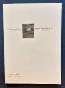 Anthologie provisoire.