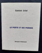 Le poète et ses poèmes.  par CRIEL (Gaston).  - Image 2