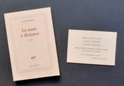 La mort à distance. Poèmes. par ESTEBAN Claude.  - Image 2