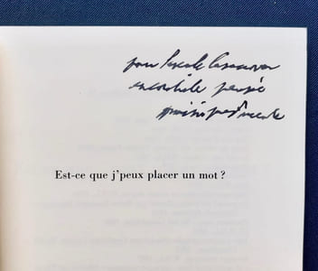 Est-ce que j’peux placer un mot ?
