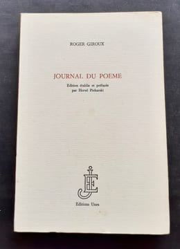 Journal du poème -. GIROUX (Roger) -