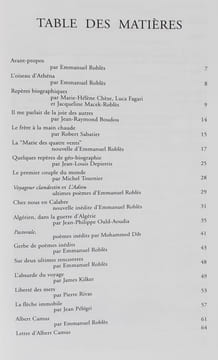 Les Carnets de l'exotisme N°19-20, 1997 : Les Chemins où l'on se perd - Hommage à Emmanuel Roblès -. QUELLA-VILLIGER (Alain) - BUISINE (Alain) - ...