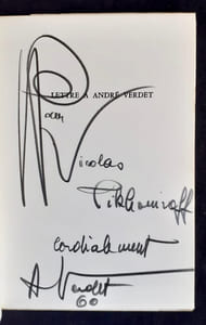 Lettre à André Verdet - Plastique et Poésie -