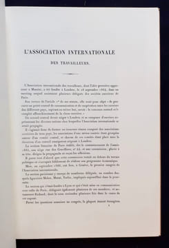 Association Internationale des Travailleurs -. ASSOCIATION INTERNATIONALE DES TRAVAILLEURS -