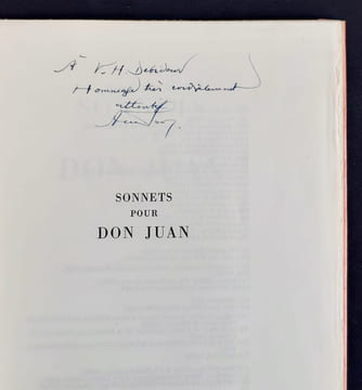 Sonnets pour Don Juan -. GODOY (Armand) -