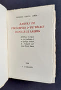 Amours de Perlimplin & de Bélise dans leur jardin - Alleluia érotique en trois tableaux et un prologue -  par GARCIA LORCA (Fédérico) - - Image 1