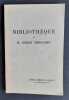 Catalogue de la bibibliothèque de M. Albert Thibaudet - . (Albert Thibaudet) - 