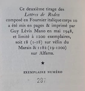 Lettres de Rodez + Supplément aux lettres de Rodez, suivi de Coleridge le traitre -