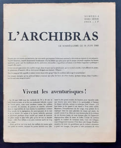 L'Archibras - Le surréalisme le 18 juin 1968 - Numéro 4 hors série -