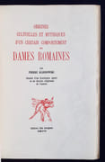Origines culturelles et mythiques d'un certain comportement des dames romaines - par KLOSSOWSKI (Pierre) -  - Image 6